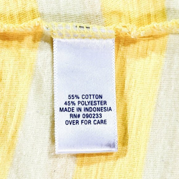 Nollie Tank | Yellow Striped | Racer Back | Size Large | Y2K | Lightweight - Picture 9 of 10